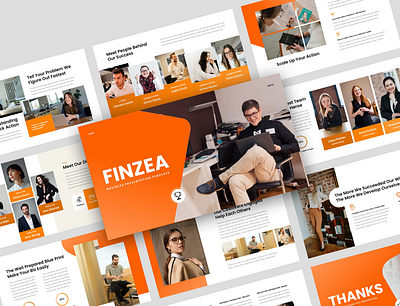 Finzea Business Google Slides Presentation Template agency business clean company corporate creative deck modern photography portfolio presentation professional slides studio