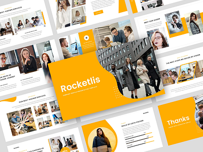 Rocketlis – Company Profile PowerPoint Template