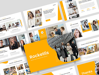 Rocketlis – Company Profile Google Slides Template agency business clean company corporate creative deck modern photography portfolio presentation professional slides studio unique