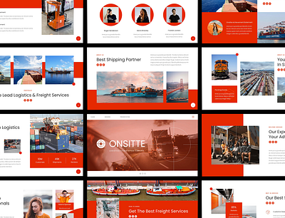 Onsitte – Logistics Google Slides Template transport