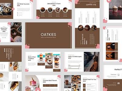 Oatkies - Bakery & Cake Shop Google Slides Template