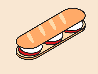 Day 3 - sandwhich design food hotdog illustration sandwich tutorial tutsplus vector