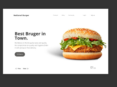 National Burgers art branding design graphic design illustration illustrator logo minimal poster webdesign website concept