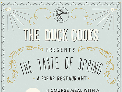 The Duck Cooks Event Poster