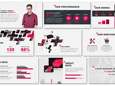 Swiss Design Powerpoint Template business design investor keynote modern pink pitchdeck powerpoint pptx presentation swiss