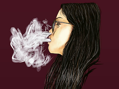 Smoke 2dart illustration smoke vactro art