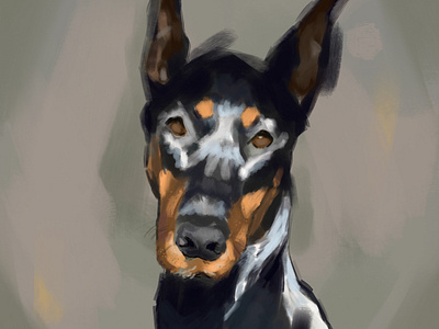 dog painting