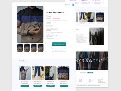 Online Shop Website branding design frontend onlineshop ui uidesign webdesign