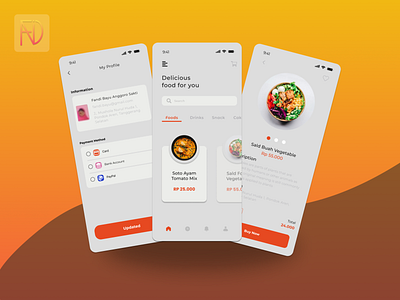 Food Delivery App Clean Concept