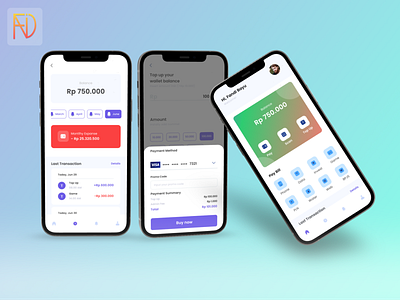 Finance Mobile Concept app branding design ewallet financeapp frontend graphic design mobile mobileapp mobiledesign mockup ui uidesign wallet webdesign