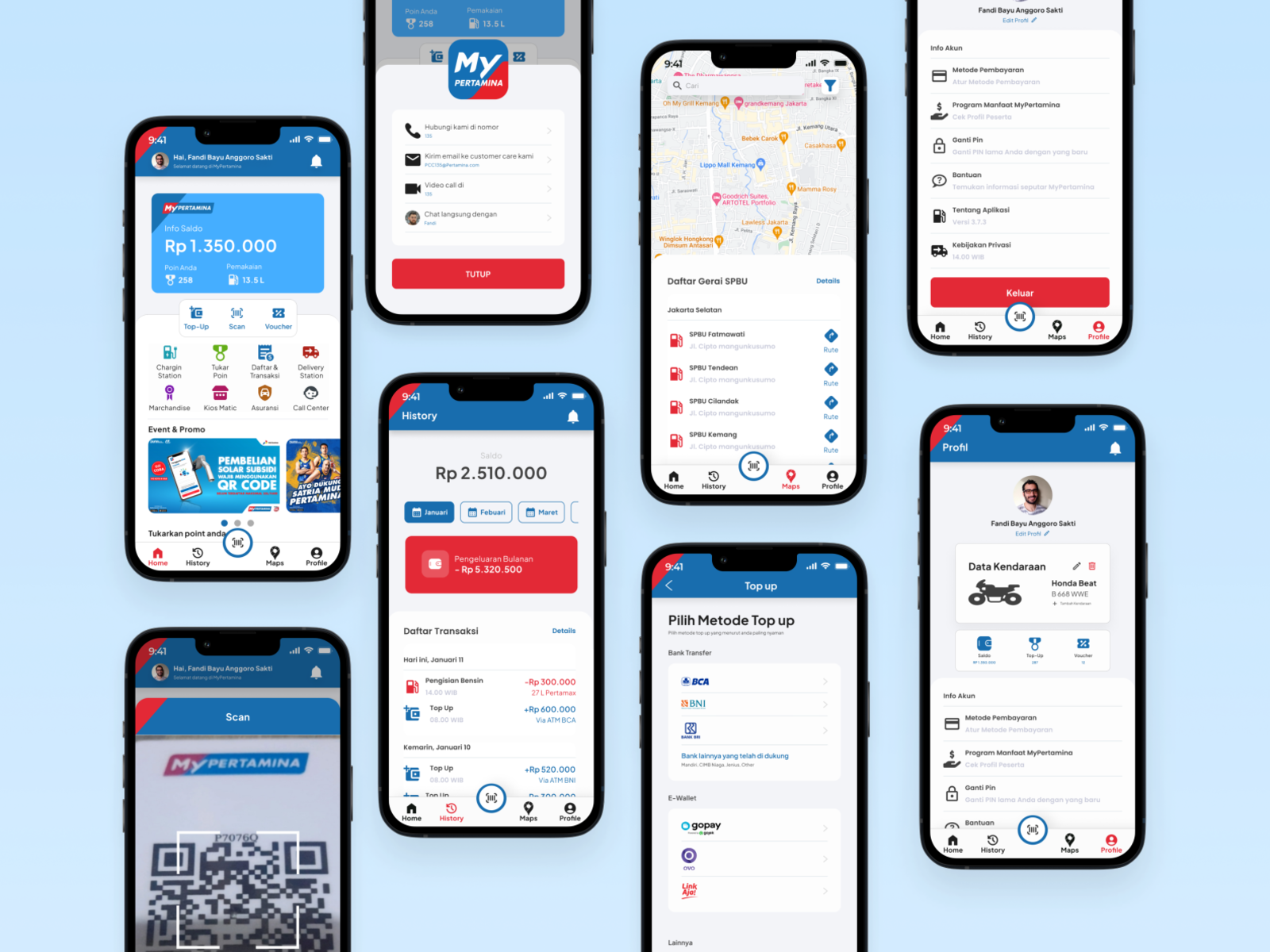 Redesign MyPertamina Charging Station Mobile App by Fanbayy on Dribbble