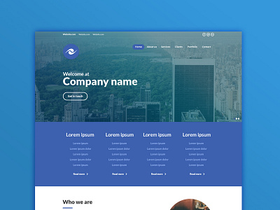 Company template ui ux webdesign website