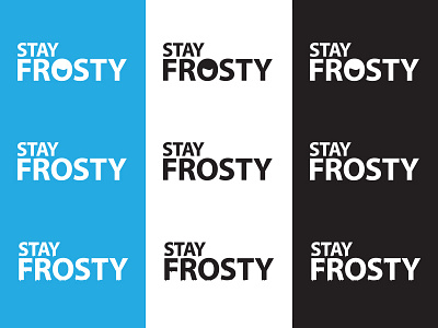 Stayfrosty branding ice logo logos