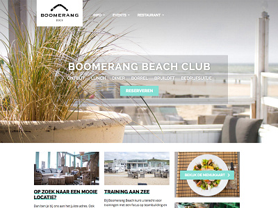 Beach club beach club webdesign website