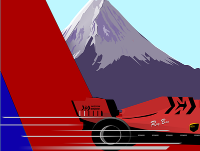 2020 F1 Russian GP illustration vector
