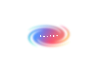 Galaxy ✨ blur brand branding colorful galaxy gradient logo star stars vortex