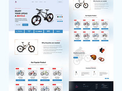 Product landing page (Bicycle)