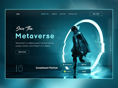 Metaverse web landing pages