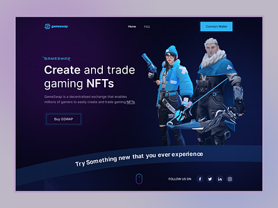 Gameswap Redesign Landing Page (DeFi)