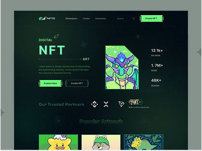 NFT Digital Art Website