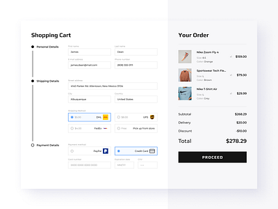 Checkout Page checkout checkout page daily ui e commerce e shop shopping cart ui design user interface