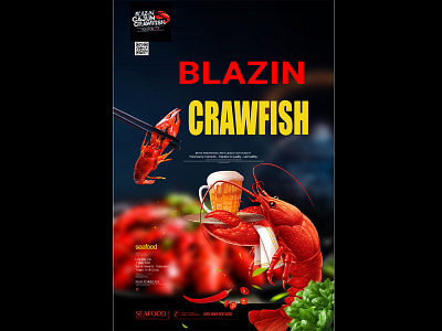 Flyer Design for Crayfish Restaurant 02 Aug 2021 banner branding design flyer flyer design graphic design illustration logo poster vector
