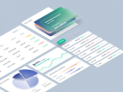 Trading Dashboard - Conceptual Design 3d 3d design account bitcoin chart clean concept cryptocurrency dashboard desktop design exchange figma finance forex glassy light modern trade trading wallet