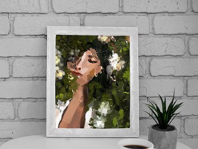 Women and wilderness artwork character design character illustration creative design digital art digital oil painting graphics illustration illustrator minimal oil painting procreate art ui vector art women art women illustration