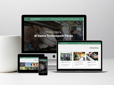 Gama Technopark Palon Web Design mockup uidesign web web design