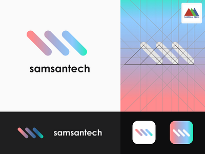 Samsan Tech - Redesign branding concept logo design logo mark redesign samsantech simple startup 삼산 텍
