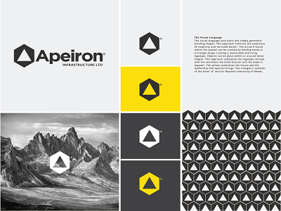 Apeiron Infrastructure brand design branding graphic design identity design illustration logodesign typography