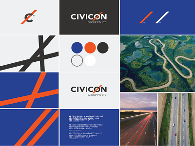 Civicon Group brand design branding design graphic design identity design typography