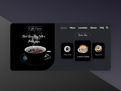 Coffee Shop - Landing Page Concept