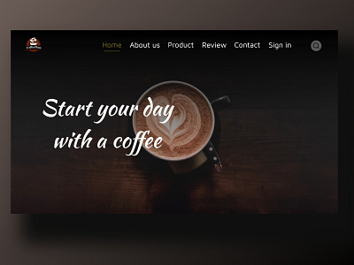 Minimalist Coffee Website Design branding coffe coffee shop ui coffeeshop design food delivery illustration landing page ui ui design uiux user interface design website design