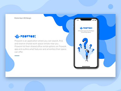 Prowork IOS Presentation app design co working space ios app ios design ui design