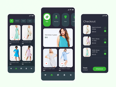 Fashion Mobile App Design app design branding ux web design