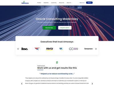 amcosys - oracle consulting company website