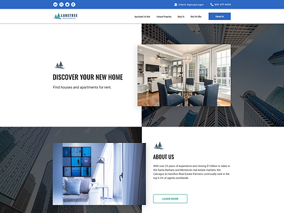 Laketree: Real estate company design real estate web