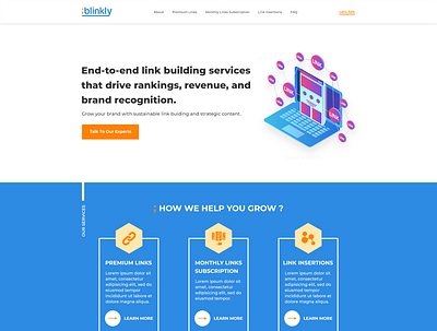 blinkly: link building company link building web webdesign