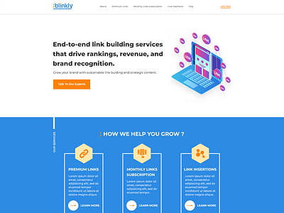 blinkly: link building company