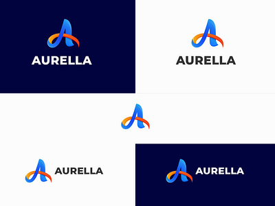 Modern Letter A Logo Design