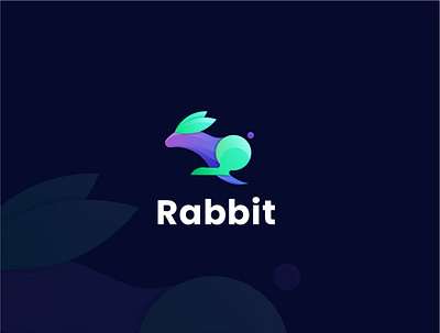 Rabbit Logo Design animal branding bunny business company gradient identity illustration logo design modern personal rabbit vector