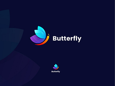 Butterfly Gradient Logo