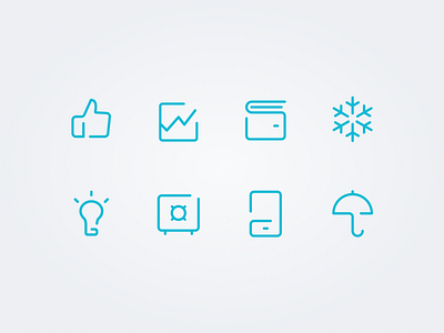 Hello Bank - Banking application icons bank app banking branding icon design icon set iconography icons design illustrator product design ui