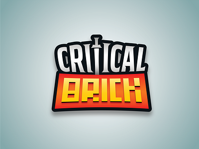 CriticalBrick Logo branding design dungeons and dragons iconography illustration lego logo vector
