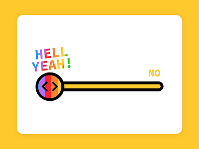 Giphy Yes No Scale animation emoji gif giphy interactive rainbow yes no
