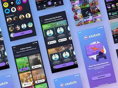 Clutch.Win User Onboarding animation design ui ux