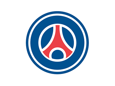 PSG Simplified club crest fooball germain logo minimal paris