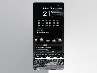 Daily UI 37 | Weather - Ski (Snow Forecast)