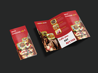 First Food Trifold Brochure brochure design corporate first food illustrator md galib hossain